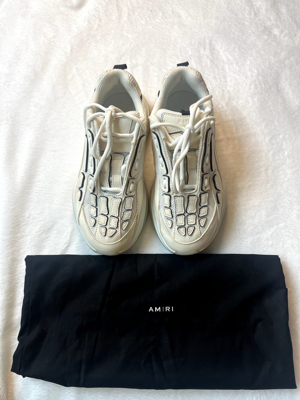 AMIRI BONE RUNNER 'WHITE BLACK' Womens Sz 6